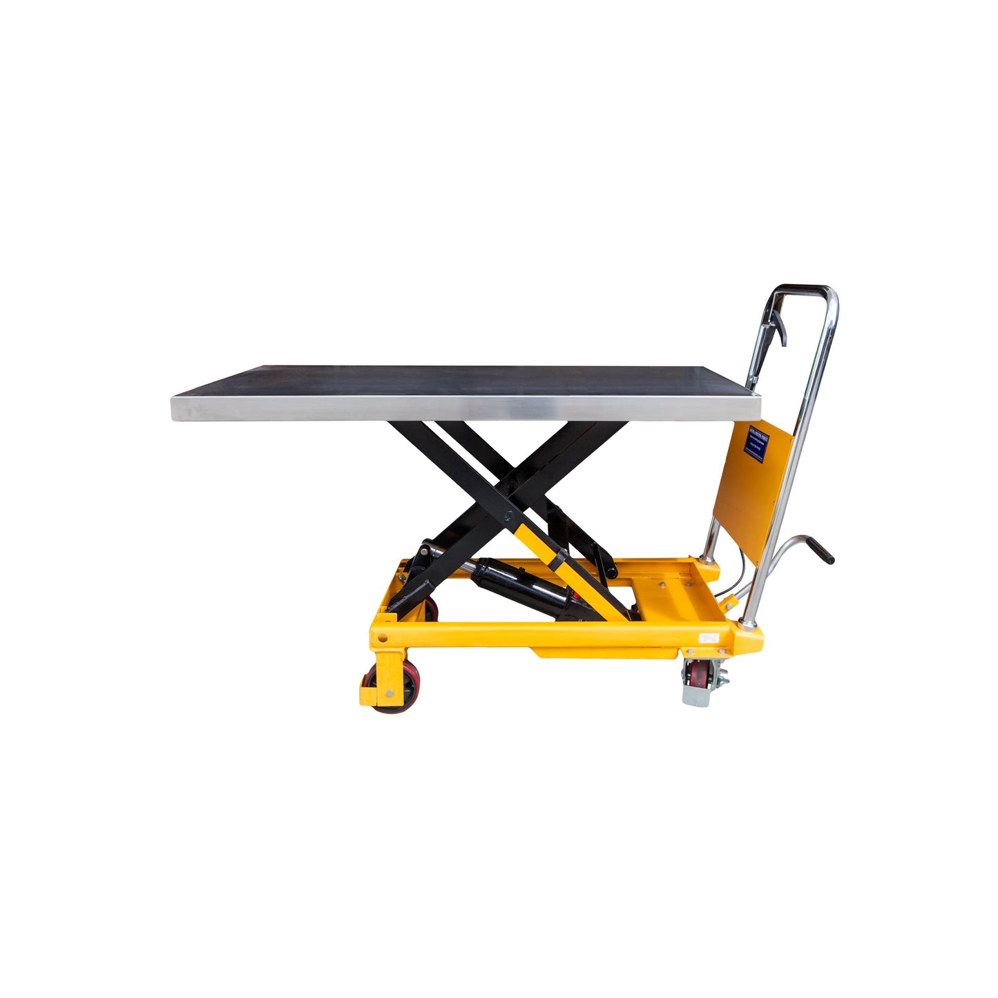 Table, Flat Top, Hydraulic Scissor Lift, High
